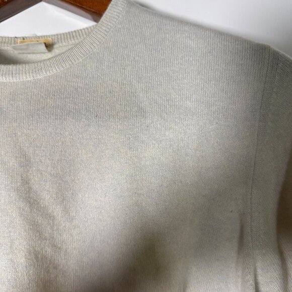 Malo 100% Cashmere Cardigan & Short Sleeve Sweater Cardigan Set Cream Sz Large - Picture 12 of 12
